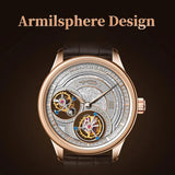 Sea-Gull Double Tourbillon Armillary Manual Wind Watch 43mm 18K Gold