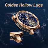 Sea-Gull Tourbillon Calendar Manual Wind Watch 43mm Rose Gold