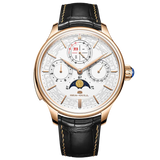Sea-Gull Tourbillon Moon Phase Perpetual Calendar Minute Timer Manual Wind Watch 46mm 18K Gold
