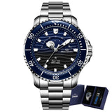 Sea-Gull Ocean Series Moon Phase Automatic Watch 43.5mm 316L Stainless Steel