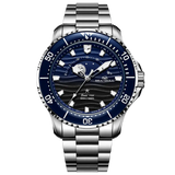 Sea-Gull Ocean Series Moon Phase Automatic Watch 43.5mm 316L Stainless Steel