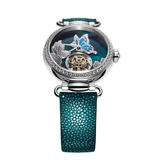 Sea-Gull Artisan ICH Series Tourbillon Butterfly Dial Manual Wind Watch 39mm Emerald Green
