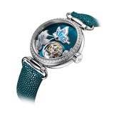 Sea-Gull Artisan ICH Series Tourbillon Butterfly Dial Manual Wind Watch 39mm Emerald Green