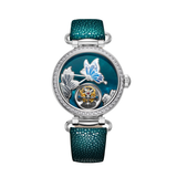 Sea-Gull Artisan ICH Series Tourbillon Butterfly Dial Manual Wind Watch 39mm Emerald Green