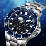 Sea-Gull Ocean Series Moon Phase Automatic Watch 43.5mm 316L Stainless Steel