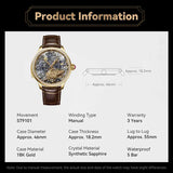 Sea-Gull Tourbillon Minute Repeater Automaton Manual Wind Watch 46mm 18K Gold