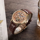 Sea-Gull Eccentric Tourbillon Limited Edition Manual Wind Watch 40mm Gold