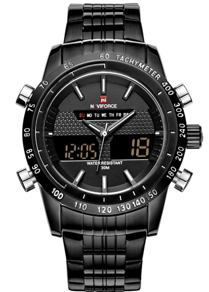 Naviforce Chronograph Sports Watch with LED – FAIOKI 富可期 Naviforce Chronograph Sports Watch with LED – FAIOKI 富可期