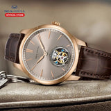 Sea-Gull Heritage Series Tourbillon Manual Wind Watch 41mm White Leather