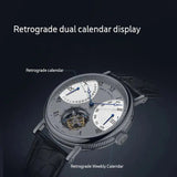 Sea-Gull Heritage Series Tourbillon Calendar Manual Wind Watch 41mm White/Silver