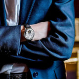 Sea-Gull Heritage Series Tourbillon Calendar Manual Wind Watch 41mm White/Silver