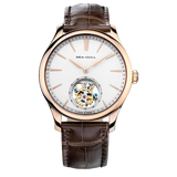 Sea-Gull Heritage Series Tourbillon Manual Wind Watch 41mm White Leather