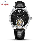 Sea-Gull Heritage Series Tourbillon Manual Wind Watch 41mm White Leather