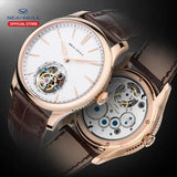 Sea-Gull Heritage Series Tourbillon Manual Wind Watch 41mm White Leather