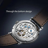 Sea-Gull Heritage Series Tourbillon Calendar Manual Wind Watch 41mm White/Silver