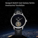 Sea-Gull Vast Star River Series Tourbillon Manual Wind Watch 42mm Black/Silver