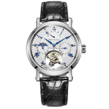 Sea-Gull Heritage Series Tourbillon Calendar Energy Indicator Manual Wind Watch 40mm White