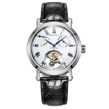 Sea-Gull Heritage Series Tourbillon Calendar Energy Indicator Manual Wind Watch 40mm White