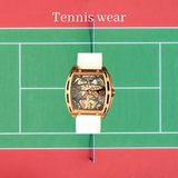 Faioki Tourbillon Style "Tennis Wear" Skeleton Automatic watch 45mm long 40mm wide
