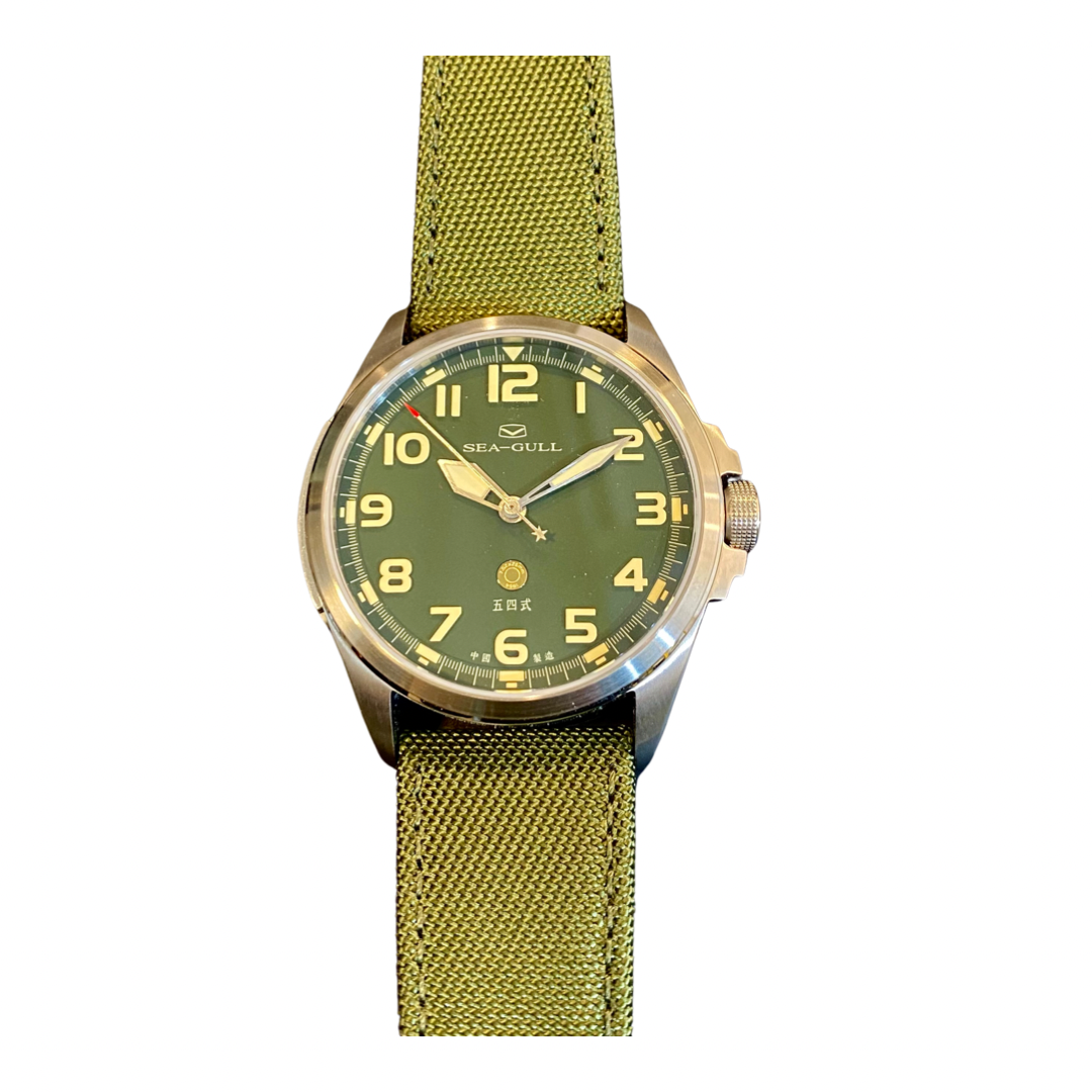 SEA-GULL Men's Automatic Military Watch - Waterproof Tactical Field Watch D581