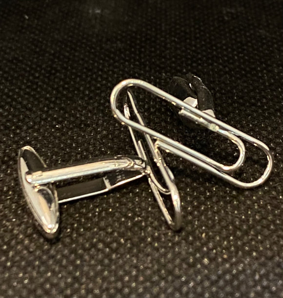 Men's Cufflinks in the shape of a paper clip