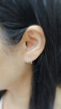 Earrings - Brilliant diamond earrings set in unique design