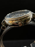 Ladies Mechanical watch with Skeleton dial in Silver color.