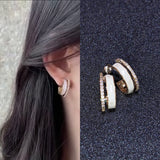 Earrings - Beautiful Zircon earrings with Silver 925 ear needle