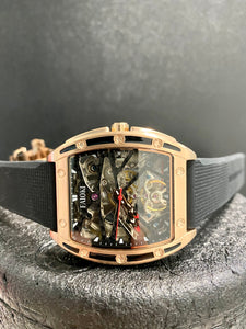 Faioki Tourbillon Style "The Original" Skeleton Automatic watch 45mm long 40mm wide