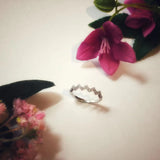 Ring - 925 Sterling Silver white color of Cubic Zirconia (CZ), 18K white plating, approx 0.29cts 925 純銀白鋯石18K鍍金 約0.29cts