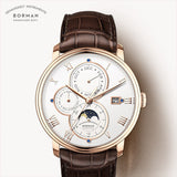 BORMAN automatic watch with Day, Date Month. Model: BORMAN14008