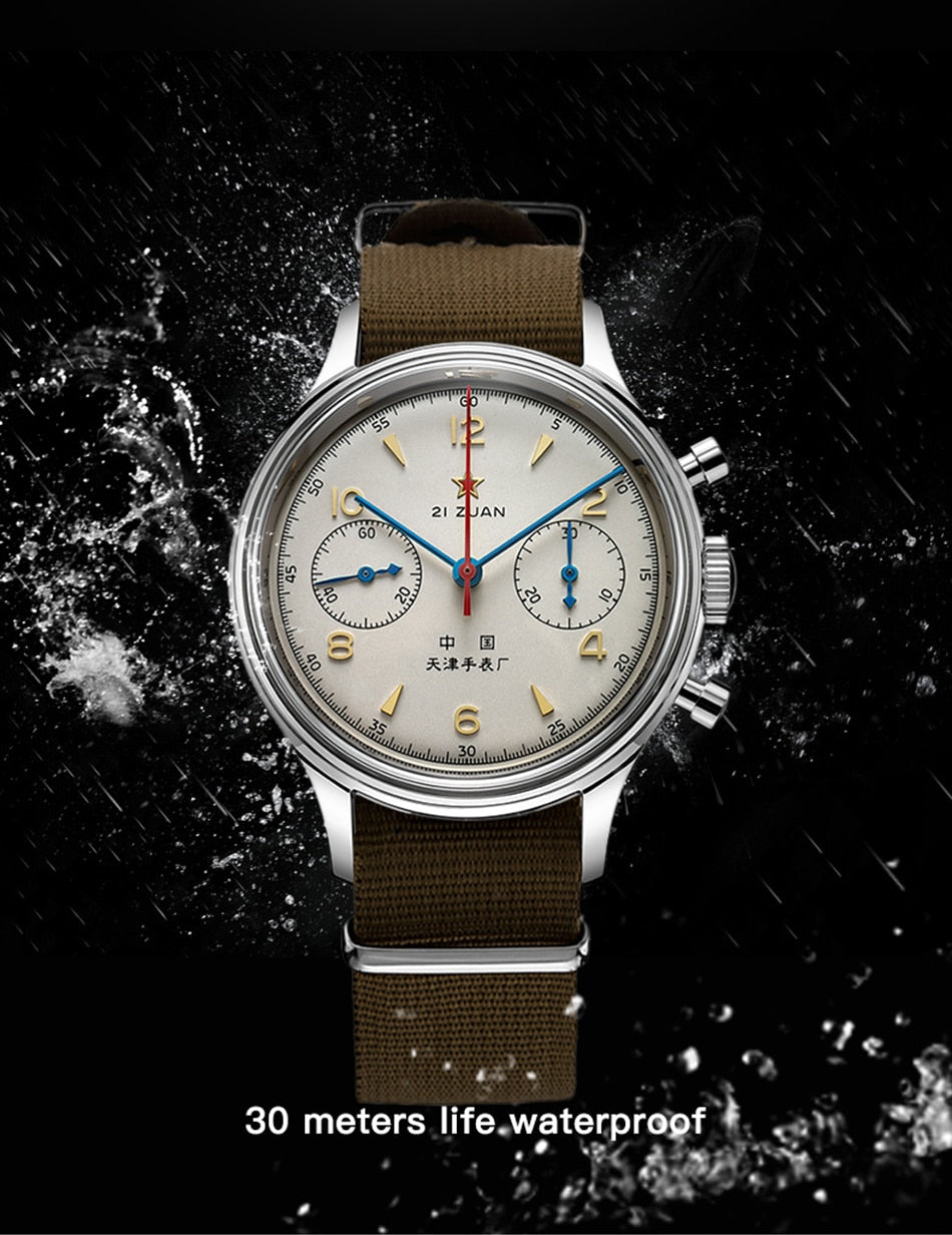 SeaGull 1963 original pilot Chronograph Calibre ST1901. Model