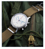 Sea-Gull "1963" Official Original Genuine Air Force pilot Manual Wind Chronograph Mechanical watch. Calibre:ST1901. Model: D304 1963