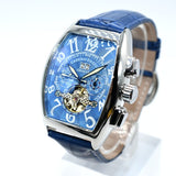 CASENO traditional Tourbillon style watch in Tonneau shape 40mm