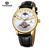 FORSINING Unique and yet classic Tourbillon style Automatic watch with Sunmoon