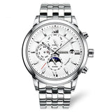 Nesun Luxury Automatic Chrono style Watch with day date month complication. Sapphire crystal