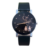 Sweet Couple's Quartz watch with couple design on the dial. Very nice and trendy.