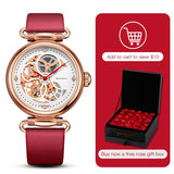 Seagull ladies automatic mechanical watch with skeleton dial Model :811.11.6002L Caliber: ST16