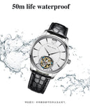 Sea-Gull Manual Tourbillon Mechanical Watch with Luxury Alligator Leather Strap. Model :8810