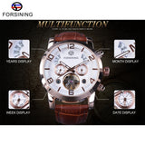 FORSINING  Tourbillon style Luxury  Men Business Automatic Watch 46mm